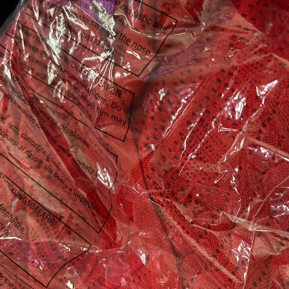 NWT Joan Rivers Open-Front Crochet Cardigan Red Sweater L - Picture 11 of 15